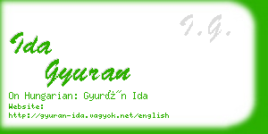ida gyuran business card